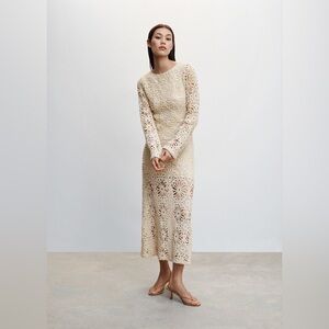 MANGO Crochet Dress NWT